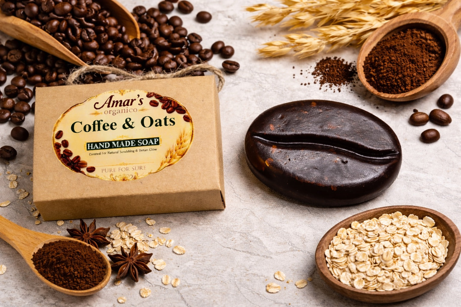 Coffee & Oats Hand Made Soap